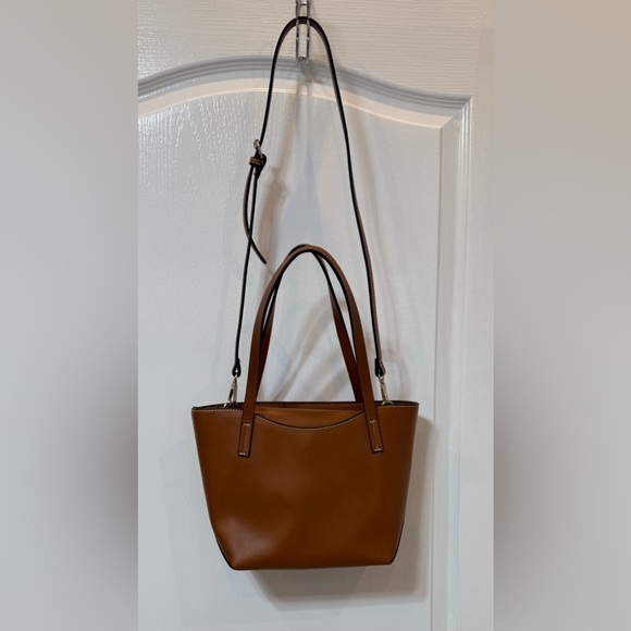 Zara Elegant Brown Tote Handbag & Crossbody. Used, Very Good Condition - Picture 3 of 10